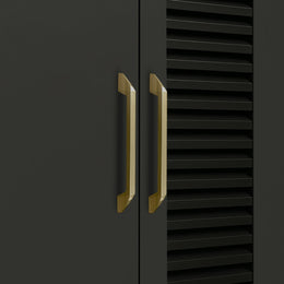 Plantex Cabinet Handle/Kitchen Cabinet Door Handle/Wardrobe/96 mm Cupboard Handle/Door Pull-Push Handle for Home/Office - Pack of 2 (Brass Antique)