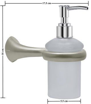 Plantex Smero Pure Brass Handwash Holder for Wash Basin/Liquid Soap Dispenser/Shampoo Dispenser - Effect (Satin Matt)