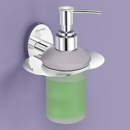 Plantex 304 Grade Stainless Steel Wash Basin Handwash Holder and Dispenser for Liquid Soap/Bathroom Accessories - Olive (Chrome)