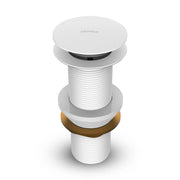 Plantex Pure Brass Waste Coupling 5 Inch/ Waste Coupling for Wash Basin/Coupling for Drain Out let System Full Thread (Glossy White - Pack of 1)