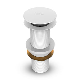 Plantex Pure Brass Waste Coupling 5 Inch/ Waste Coupling for Wash Basin/Coupling for Drain Out let System Full Thread (Glossy White - Pack of 1)