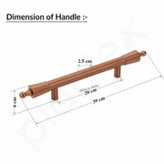 Plantex Heavy Duty Main Door Handle/14 inch Door Handle for Main Door/Pull-Push Door Handle for Wooden & Glass Door - Pack of 1 (PVD Rose Gold) - 3 Years Warranty