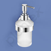 Plantex Smero Pure Brass Made Hand Wash Holder for Wash Basin/Liquid Soap Dispenser/Shampoo Dispenser - Circle (Chrome)