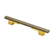 Plantex Cabinet Handle/160mm Handle for Cabinet/Door Pull-Push Handle for Home/Office/Hotel - Pack of 1 (Brass Antique & Gold)