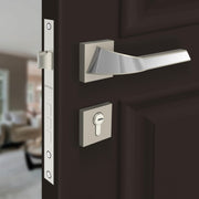 Plantex Triple Security Door Lock for Home/Main Door Lock Set with 3 Years of Warranty/Mortise Lock for Door with Brass Lock Body & Cylinder(7090 - Satin White & Chrome Finish)