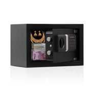 Plantex 13 Ltr. Safe Locker For Home/Digital Locker/Electronic Safety Locker with Master & User Dual Code Access with Emergency Key/2 Years Warranty By Plantex (Black)
