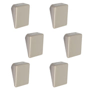 Plantex Knobs for Drawers/Square Drawer Knobs for Cabinets/Pull-Push Knobs for Kitchen/Bedroom Drawer - Pack of 6 (SH-331, Satin White)