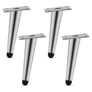 Plantex Heavy Duty Stainless Steel 6 inch Sofa Leg/Bed Furniture Leg Pair for Home/Furniture Sofa Legs for Table/Sofa Support Legs/Sofa Furniture Leg (Chrome) Set of 4 Pcs
