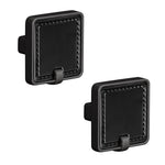 Plantex Knobs for Drawers/Drawer Knobs/Square Knob for Cabinets/Pull-Push Knob for Kitchen/Bedroom/Drawer - Pack of 2 (DC-Black & Z-Black)