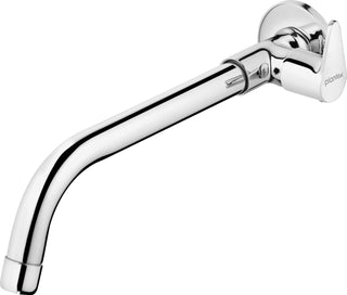 Plantex Pure Brass PAC-1811 Single Lever Bathtub Tap for Bathroom with 360° Extended Swivel Spout with Brass Wall Flange & Teflon Tape/Basin tap/Tub Filler spout(Mirror-Chrome Finish)