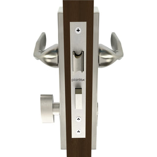 Plantex Heavy Duty Door Lock - Main Door Lock Set with 3 Keys/Mortise Door Lock for Home/Office/Hotel (7077 - Satin White & Chrome Finish)
