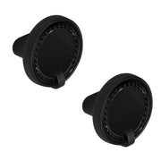 Plantex Knobs for Drawers/Drawer Knobs/Round Knob for Cabinets/Pull-Push Knob for Kitchen/Bedroom/Drawer - Pack of 2 (DC-Black & Z-Black)
