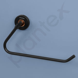 Plantex Solid Brass & SS-304 Grade Napkin Holder for Wash Basin/Towel Hanger for Bathroom/Napkin Hanger/Kitchen/Bathroom Accessories - (Matt Black & Rose Gold)