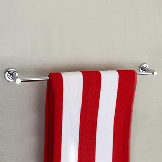 Plantex Stainless Steel Heavy Single Towel Rod/Towel Hanger for Bathroom/Towel Bar/Stand/Bathroom Accessories (24 Inch - Chrome Finish) - Pack of 3