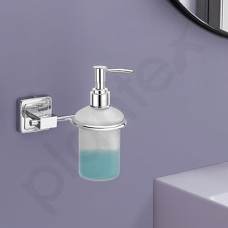 Plantex 304 Grade Stainless Steel Liquid Soap Dispenser/Shampoo Dispencer/Handwash Bottle Stand - Decan (Chrome)