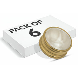 Plantex Knobs for Drawers/Drawer Knobs/Round Knob for Cabinets/Pull-Push Knob for Kitchen/Bedroom Drawer - Pack of 6 (Gold)