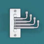 Plantex Flexible 4 Pin Stainless Steel Wall Hooks/Bathroom Cloth Hanger/Robe Hooks for Bathroom/Door Hangers - Matt