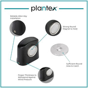 Plantex Door Magnet Stopper/Magnetic Door Stopper for Home/Stops for Main Door/Door Stopper for Main Door - Set of 8 (Black)