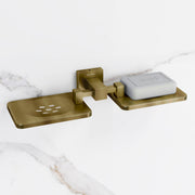 Plantex 304 Grade Stainless Steel Double Soap Holder for Bathroom/Soap Dish/Soap Stand/Bathroom Accessories - Splash (Antique)