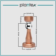 Plantex Stainless Steel 360 Degree 4 inch Door Magnet Stopper for Home/Office/Hotel Wall and Floor Mounted Soft-Catcher to Hold Wooden/Glass/PVC Door - Pack of 2 (PVD Rose Gold Finish)