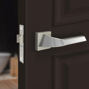 Plantex Heavy Duty Door Lock for Bathroom/Mortise Keyless Door Lock for Home/Store Room/Balcony/Office with Baby Latch (7090 ÃƒÂ¢Ã¢â€šÂ¬Ã¢â‚¬Å“ Satin White & Chrome Finish)
