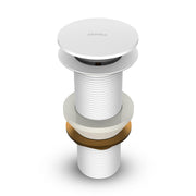 Plantex Pure Brass Waste Coupling for Wash Basin/ 5 inch Drain Out let System Full Thread Pop up Waste Coupling (Matt White - Pack of 1)