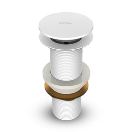 Plantex Pure Brass Waste Coupling for Wash Basin/ 5 inch Drain Out let System Full Thread Pop up Waste Coupling (Matt White - Pack of 1)