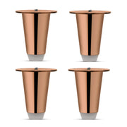 Plantex Heavy Duty Stainless Steel 3 inch Sofa Leg/Bed Furniture Leg Pair for Home/Furniture Sofa Legs for Table/Sofa Support Legs/Sofa Furniture Leg (Rose Gold) Set of 4 Pcs