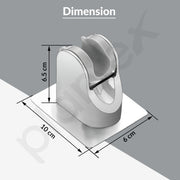 Plantex Abs Hand Shower Holder For Bathroom/Strong Self Adhesive Adjustable Handheld Shower/Wand Holder No Drilling Wall Mount Bracket - (Chrome)