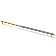 Plantex Stainless Steel & Aluminium Cabinet Handle/450mm Wardrobe Door Handle/Cupboard Pull-Push Handles for Home/Office - Pack of 1 (Green & Gold)
