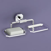 Plantex 304 Grade Stainless Steel Dual Soap Holder/Soap Stand/Soap Dish/Bathroom Accessories - Nipron (Chrome)