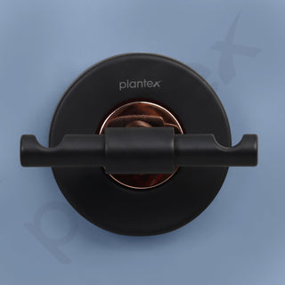 Plantex Brass with 304 Grade Stainless Steel Robe Hook/Cloth-Towel Hanger/Door Hanger-Hook Bathroom Accessories - RDAB (Black)
