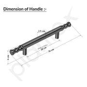 Plantex Main Door Handle - Pull/Push Handle for Wooden & Glass Door - 14 Inch - Gray Glossy - Stainless Steel - 3 Years Warranty