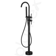 Plantex Pure Brass Bath Tub Faucet/Free Standing Faucet/Single Lever Basin Faucet with Handle Held Shower/Bath Tub Filler Faucet - (Black)