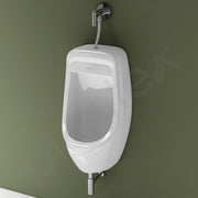 Plantex Premium Wall Mount Large Urinal Pot for Men/Male/Boy/Gents Toilet for Bathroom/Commode for Toilet- (White, Loki)