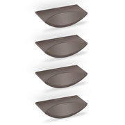 Plantex Knobs for Drawer/Rectangular Drawer Knob/Pull-Push Knobs for Kitchen/Bedroom Drawer - Pack of 4 (Satin Black)