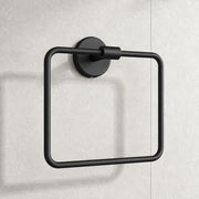 Plantex Stainless Steel Towel Hanger for Wash Basin/Towel Ring/Napkin Hanger for Bathroom/Towel Holder/Bathroom Accessories (Black)
