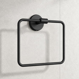 Plantex Stainless Steel Towel Hanger for Wash Basin/Towel Ring/Napkin Hanger for Bathroom/Towel Holder/Bathroom Accessories (Black)