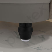 Plantex 3 Inch Sofa Legs for Bed Furniture/Sofa Legs for Table/Sofa Support Legs with Rubber Grip (Black, 6 Pcs)