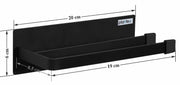 Plantex Magnetic Double Napkin Holder/Towel Holder/Towel Hanger/Stand for Bathroom/Bathroom Accessories - (Black)
