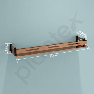 Plantex Stainless Steel Shelf for Bathroom/Multipurose Bathroom Shelf/Stand/Rack/Bathroom Organiser (18 x 5 Inch, PVD Rose Gold)