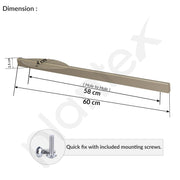 Plantex Cabinet Handle/Kitchen Cabinet Door Handle/Wardrobe/600 mm Cupboard Handle/Door Pull-Push Handle for Home/Office - Pack of 2 (Satin)