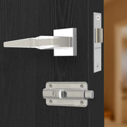 Plantex Heavy Duty Bathroom Door Lock/Mortise Keyless Door Lock for Home/Bathroom/Store Room/Balcony/Office with Baby Latch – 7064 Satin White & Chrome Finish
