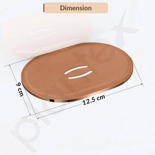Plantex Smero Pure Brass Soap Holder for Bathroom & Kitchen/Soap Stand/Case/Dish/Bathroom Accessories - Smart (PVD Rose Gold)