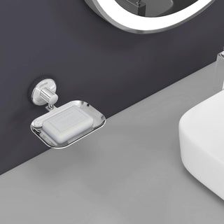 Plantex 304 Grade Stainless Steel Soap Holder/Bathroom Soap Holder/Kitchen Soap Stand for Sink - Bathroom Accessories (Chrome)