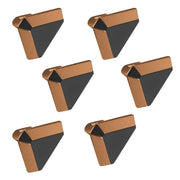 Plantex Knobs for Drawer/Drawer Knobs/Triangle Knob for Cabinets/Drawer Handle/Pull-Push Knob for Kitchen/Bedroom Drawers - Pack of 6 (SH-431, Rose Gold & Grey)