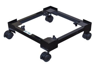 Plantex Heavy Duty GI Metal Universal Adjustable Washing Machine Stand - Black