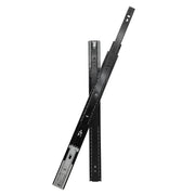 Plantex 16 Inch Soft Close Drawer Channel/Regular Close Ball Bearing Slider Drawer Channel for Home, Kitchen & Wardrobe/Telescopic Channel for Drawer - Pair of 1 (Black)