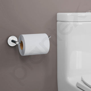 Plantex Stainless Steel Toilet Paper Roll Holder/Tissue Paper Holder for Toilet/Toilet Roll Holder for Bathroom Accessories (Chrome)