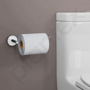 Plantex Stainless Steel Toilet Paper Roll Holder/Tissue Paper Holder for Toilet/Toilet Roll Holder for Bathroom Accessories (Chrome)
